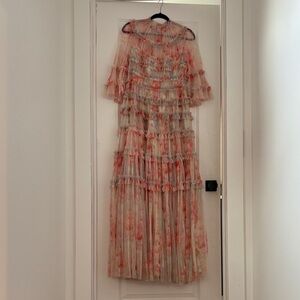 Needle and thread Floral Ruffle Maxi Dress